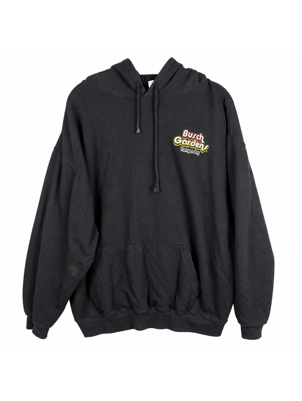 Busch Gardens Tampa Bay Hoodie XL Black Roller Coaster Graphic Pullover